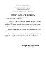 How To Get A Barangay Certificate Of Indigency Or Low Income .